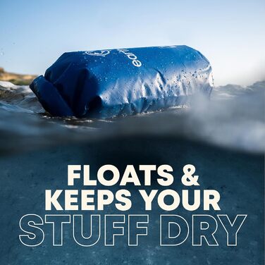 Earth Pak Packsack 55L: Водонепроникний рюкзак з водонепроникним чохлом для телефону – ідеальний для каякінгу, піших прогулянок, кемпінгу, риболовлі, катання на човні та рафтингу (білий)