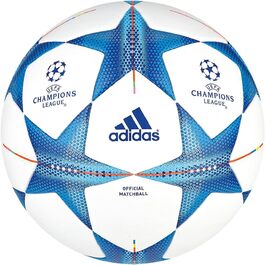 Футбольний м'яч adidas Finale 2015 UEFA Champions League, білий/блакитний, розмір 5, офіційний