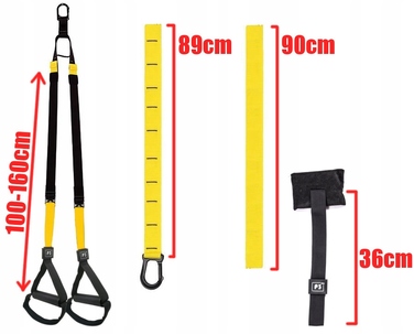 Набір фітнес-стрічок Fixem Keep Fit, чорний, 320 см x 35 мм