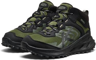 KEEN Zionic Mid - Водонепроникні трекінгові черевики для дітей (3 Big Kid, Чорний Bronzegrün)