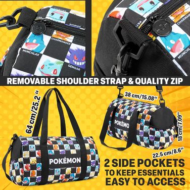 Спортивна сумка Pokemon Pikachu 15 л для школи, дитячого садка, плавання, подорожей (дівчатка, хлопчики)