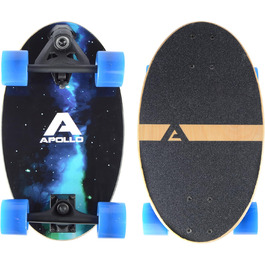 Скейтборд Apollo Barrel Board Galaxy — компактний круїзер для міста, для дітей і дорослих, ідеальний для початківців, легкий та маневрений
