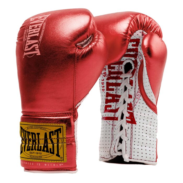Боксерські рукавички Everlast 1910 Pro Fight Glove для дорослих, 10 унцій, червоні