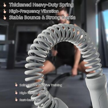 Бездротові тренувальні канати (2 шт.) для HIIT, кардіо та силових тренувань, для дому, чоловіків та жінок