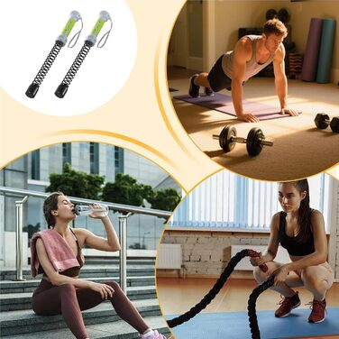 Биттям канати для фітнесу: бездротові канати для тренувань вдома та в спортзалі (зелені)