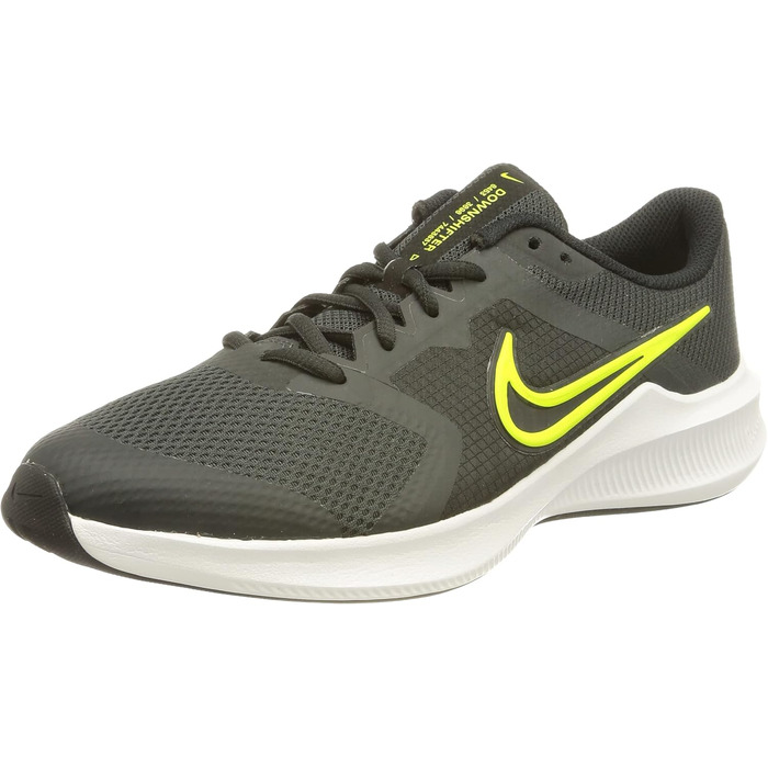 Дитячі кросівки Nike Downshifter 11 для гімнастики, 28.5 EU, сірий, чорний, білий, жовтий