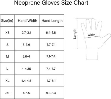 WEAXIO Неопренові рукавички для плавання, 3 мм, чоловічі/жіночі, терморукавички, зимові рукавички, рукавички для дайвінгу (M, 5 мм, Чорний)