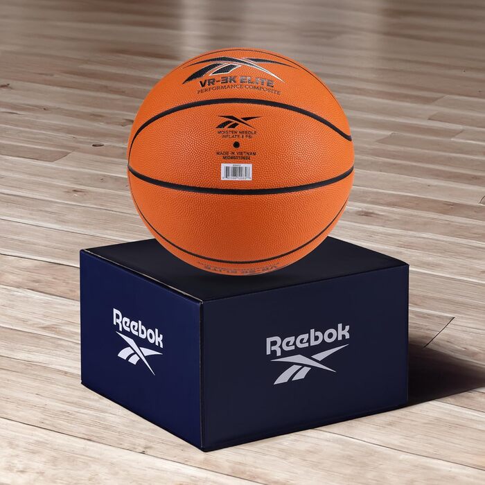 Баскетбольний м'яч Reebok Hi Vis Elite, офіційний розмір, композитна шкіра, нековзкий, з насосом і голкою, серія VR-3K