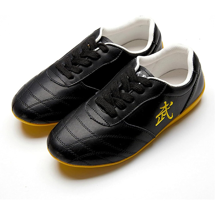 Жіночі боксерські танки VIBLiSS, таєм-чі, кунг-фу, шкіряні кросівки, антиковзаючі, повсякденні, спортивні, для залу (39 EU, Black A)