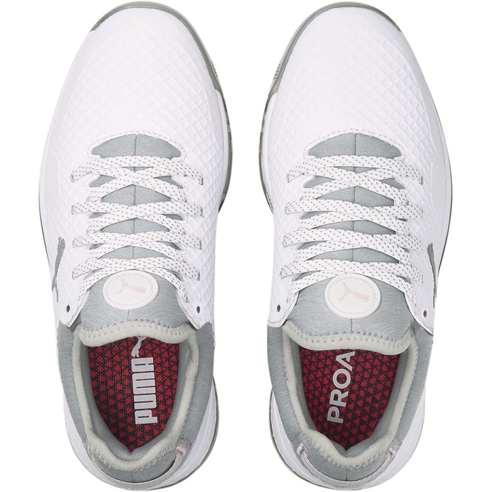 Жіноче golf-взуття PUMA Proadapt Alphacat, білий, сріблястий, рожевий, розмір 37 EU
