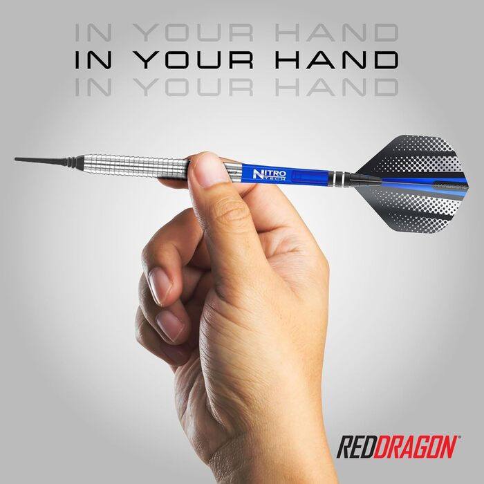 Дарти сталеві RED DRAGON Razor Edge 18G Tungsten з пір'ям та стержнями - професійні