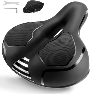Зручний велосипедне сідло City для міста, чоловічий/жіночий, з Memory Foam, ергономічний, широкий, з інструментом