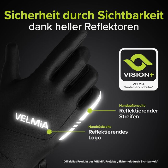 VELMIA Рукавички для велосипеда зимові водонепроникні для чоловіків та жінок теплі спортивні рукавички для активного відпочинку та бігу