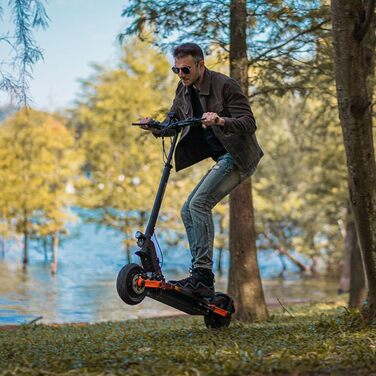 Електросамокат JOYOR S серія, 48/60В 13/18/26Аг, запас ходу 40-90 км, подвійна гідравлічна гальмівна система, подвійна амортизація, складаний, 10'' позашляхові шини