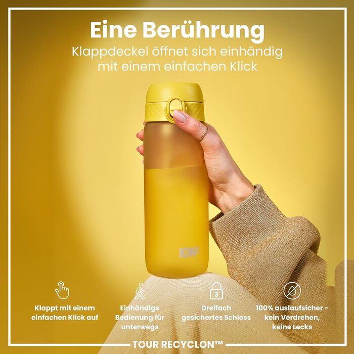 ION8 Фляга для води, 750 мл (Жовтий, Evo)