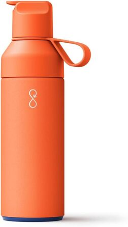 Пляшка Ocean Bottle GO 500 мл сонячно-оранжева, екологічна, з переробленої нержавіючої сталі, багаторазова