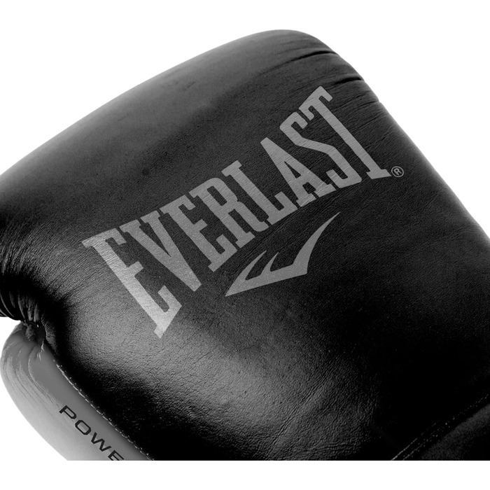 Боксерські рукавички Everlast Powerlock 2 Pro: для спарингу, тренувань з мішком та захисту зап'ястя. 5-шаровий шар, шнурівка, оригінальна Everlast Gear, білий (чорний), 12oz