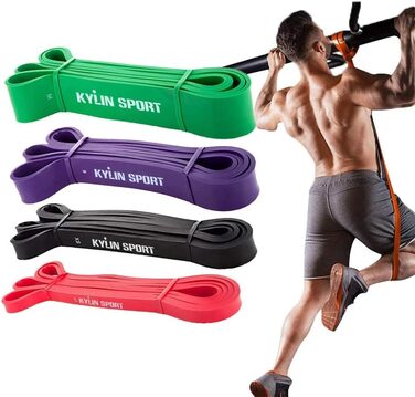 Набір еластичних стрічок для фітнесу та йоги: резинки для силових тренувань, фітнес-гумки для занять у залі та вдома