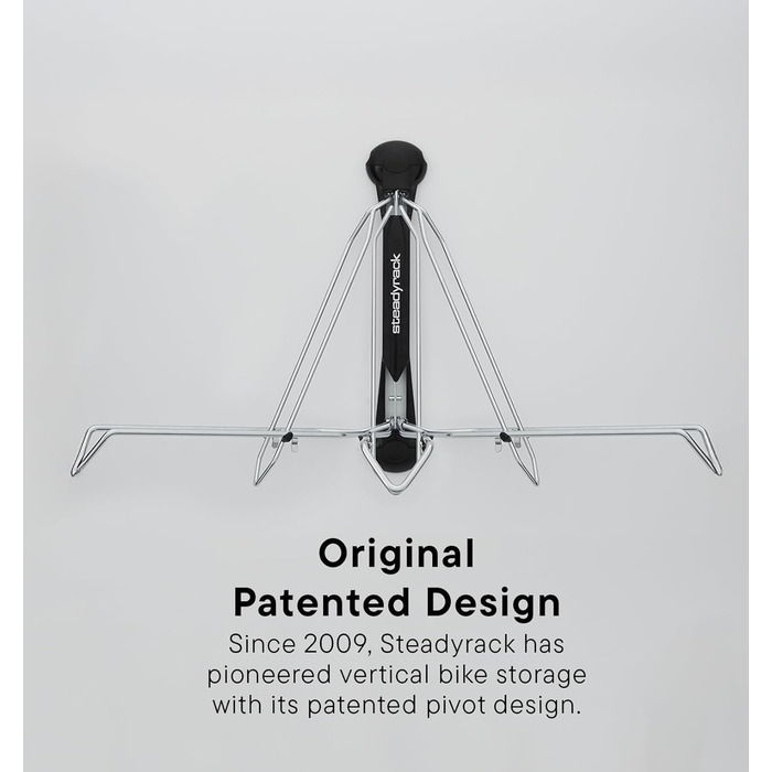Тримач для велосипеда Steadyrack Classic Rack - 2 шт. - Вертикальне кріплення на стіну для дому, гаража або паркінгу