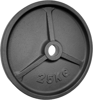 POWER-XTREME Диски для штанги з ручкою, чавунні, 50 мм, студійна якість, вибір ваги 0,5–40 кг