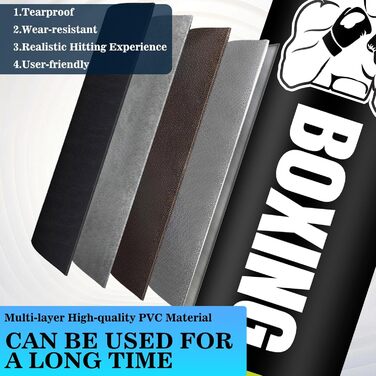 Надувний боксерський мішок для дорослих, стоячий боксерський мішок, самостійний мішок для кікбоксингу, обладнання для тренувань MMA, Муай Тай, фітнесу