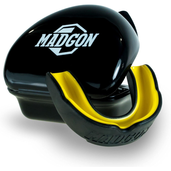 Захисний капу для спорту Guardian: бокс, MMA, кікбоксинг. Зручний, регульований, чорно-зелений/чорно-жовтий