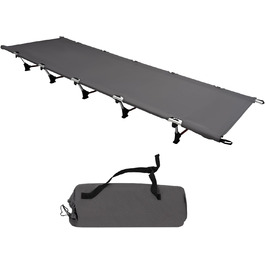 Розкладне ліжко для кемпінгу, туристичне ліжко-крісло, 190x65x15 см, з сумкою, до 150 кг