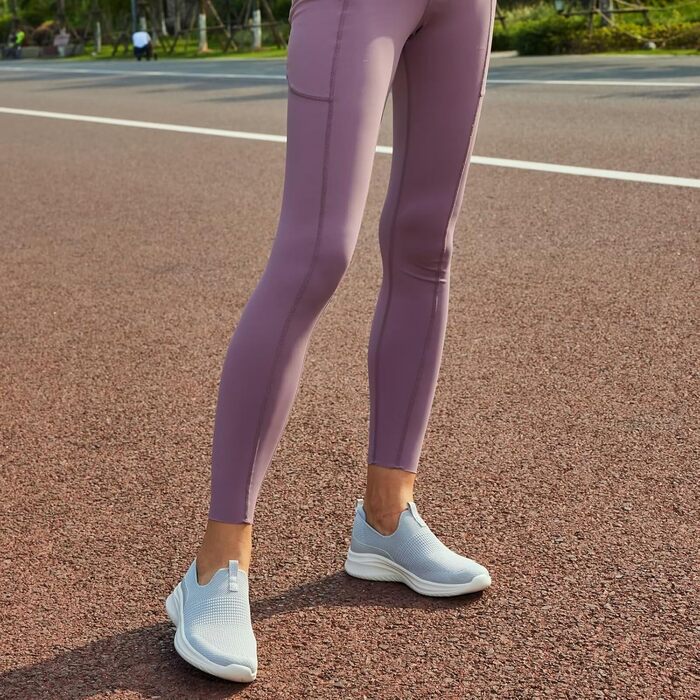 Жіночі кросівки для ходьби та тенісу TIOSEBON, сірі, дихаючі, зручні, slip-on