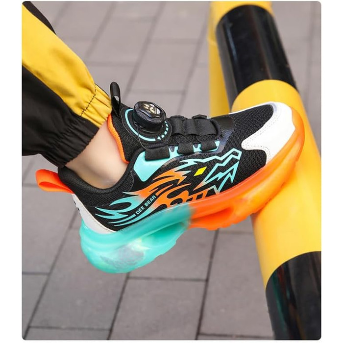 Дитячі баскетбольні кросівки Neu Kinder з шнурівкою-швенк, сітка, оранжевий колір, розмір 29-39