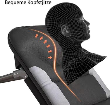 Розкладне ліжко Cozykimo для кемпінгу з матрацом: туристичне, для риболовлі, гостей, сад, будинок (чорне)