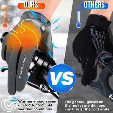 Рукавички для велосипеда Mountainbike, захисні рукавички для їзди на велосипеді, вело рукавички з амортизуючими вставками, для жінок та чоловіків (Чорний / Сірий, M)