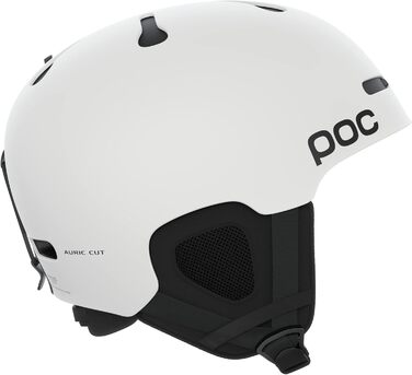 Сноубордичний та лижний шолом POC Auric Cut Matt White XL-XXL (59-62 см), добре вентильований, регульований, універсальний захист для катання на трасі та поза нею
