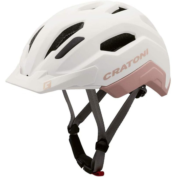 Велосипедний шолом Cratoni C-Classic, кремово-рожевий матовий, 54-58 см, для підлітків і дорослих, MTB, BMX, міський, кросовий