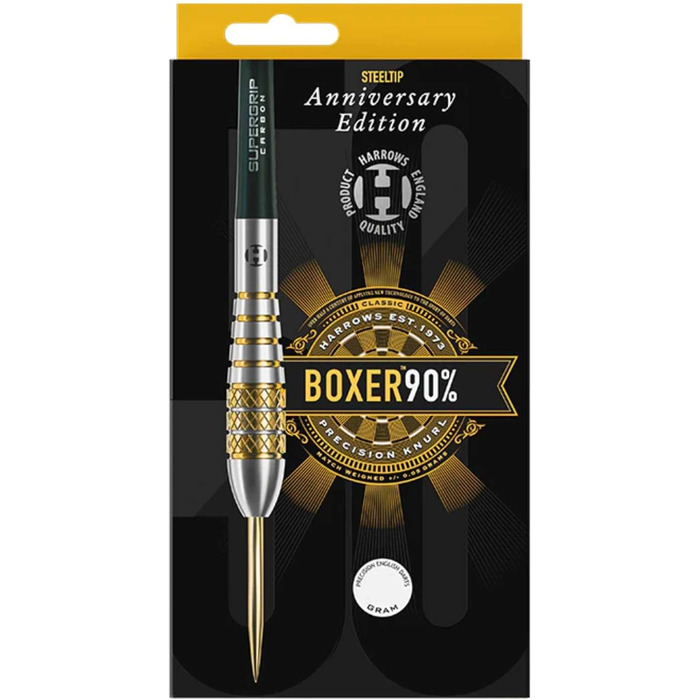 Дротики Harrows Boxer Bomb 90% вольфраму, стальний наконечник, 22 г