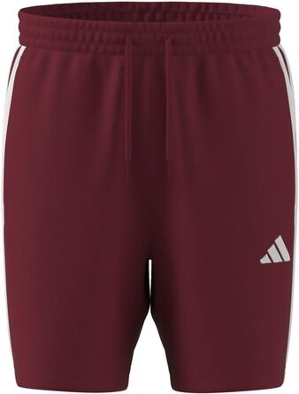 Чоловічі шорти Adidas Essential Three Stripes French Terry (XXL, Active Maroon/White) з трьох смужок