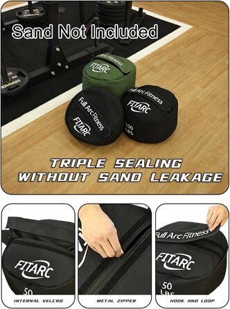 Мішок для тренувань Fitarc Sandsack - 150LB (зелений) - для крос-тренінгу та силових вправ