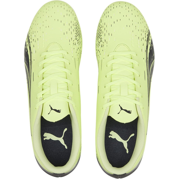 Жіночі футбольні бутси PUMA Ultra Play FG/AG, розмір 38 EU, кольори Fizzy Light, Parisian Night Blue Glimmer