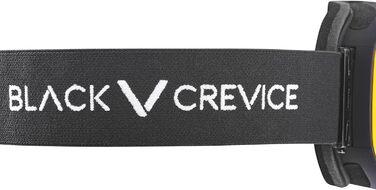 Універсальна лижна маска Black Crevice без оправи, циліндричні лінзи, захист від ультрафіолету, антифог, для окулярів, чорна/червона