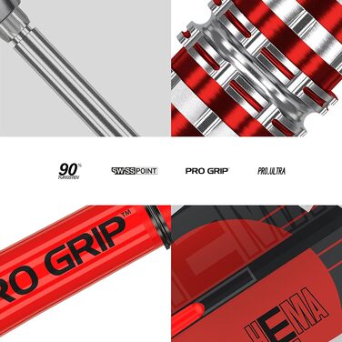 Дротики для дартсу Target Hema 90% вольфрам, Swiss Point, 25 г, 3 шт.