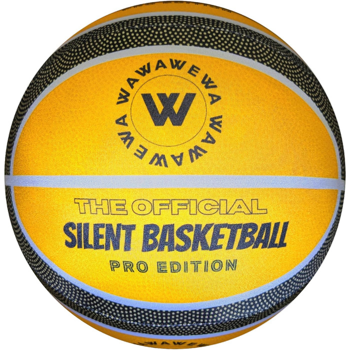 Безшумний баскетбольний м'яч WAWAWEWA Pro Edition, розмір 7, повітронепроникний, пінистий, для тихого дриблінгу, для залу та вулиці