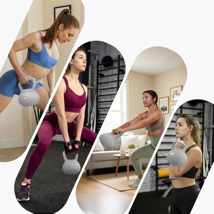 NEOLYMP Soft Kettlebell: М'яка гантеля для фітнесу з регулюванням ваги 2-12 кг. Безшумна, з амортизацією, з ергономічною ручкою. Ідеальна для дому.