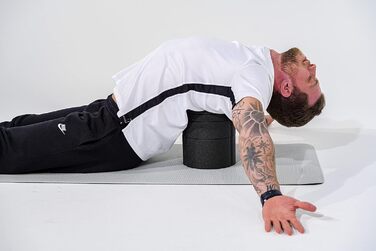 BODYMATE Набір для розтягування спини та грудей, регульований розтягувач для спини, тренажер для відкриття грудної мускулатури і розтягування верхньої та нижньої частини спини, сапфірово-синій