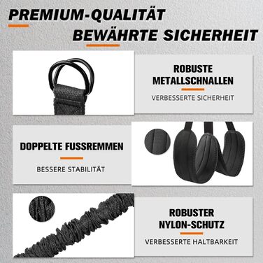Смуги опору для підтягувань Klimmzughilfe, 50-350lbs, регульований опір та висота, з підставкою для ніг, чорні