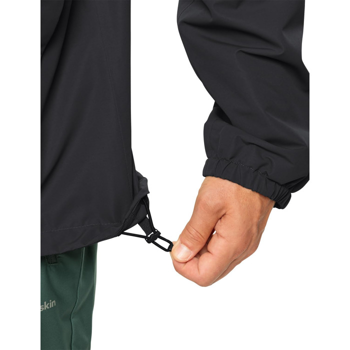 Чоловіча мембранна куртка Jack Wolfskin Stormy Point 2L, чорна, розмір L