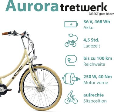 Жіночий електровелосипед TRETWERK Aurora 28