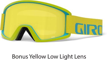 Гірськолижна маска Giro Herren Semi, унісекс, універсальний розмір, кольори citron/iceberg apex/loden green/yellow