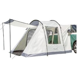 Намет Skandika Tunnelzelt Camper Tramp Protect для кемпінгу 2-4 особи, сірий | Водонепроникний намет з інтегрованою підлогою, москітною сіткою, для фургонів, мінівенів, подорожей