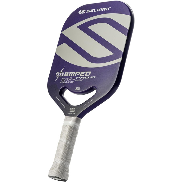 Pickleball ракетка Selkirk Sport Epic Pro: лілова, середнього ваги, посилена для контролю