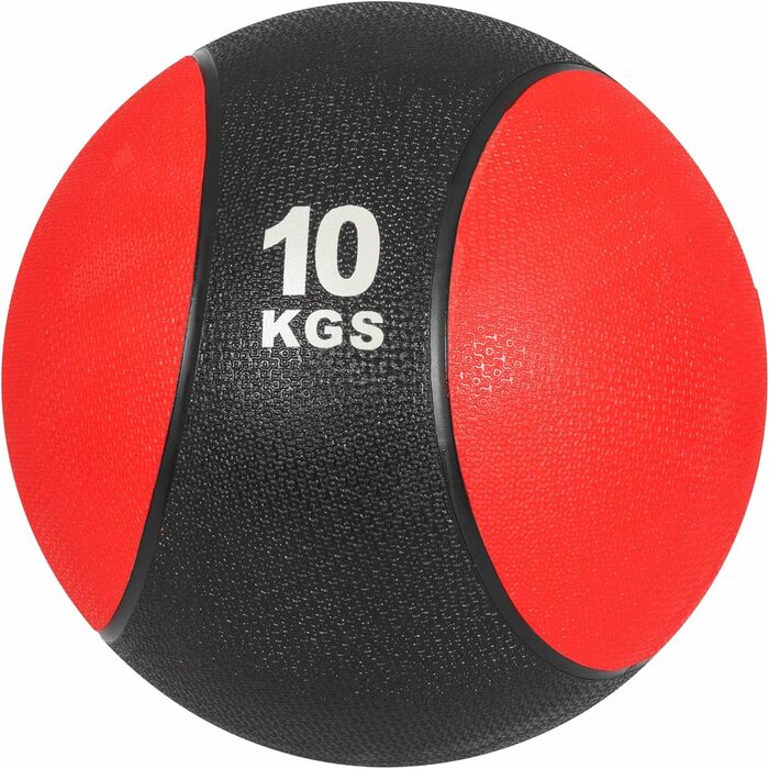Медбол GORILLA SPORTS гумовий, 1-10 кг, різні кольори, нековзкий, для фітнесу та тренувань