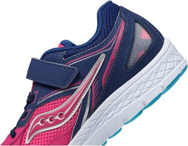 Дитячі кросівки Saucony Cohesion 14 з альтернативною застібкою (7 Wide, Рожево-морські)
